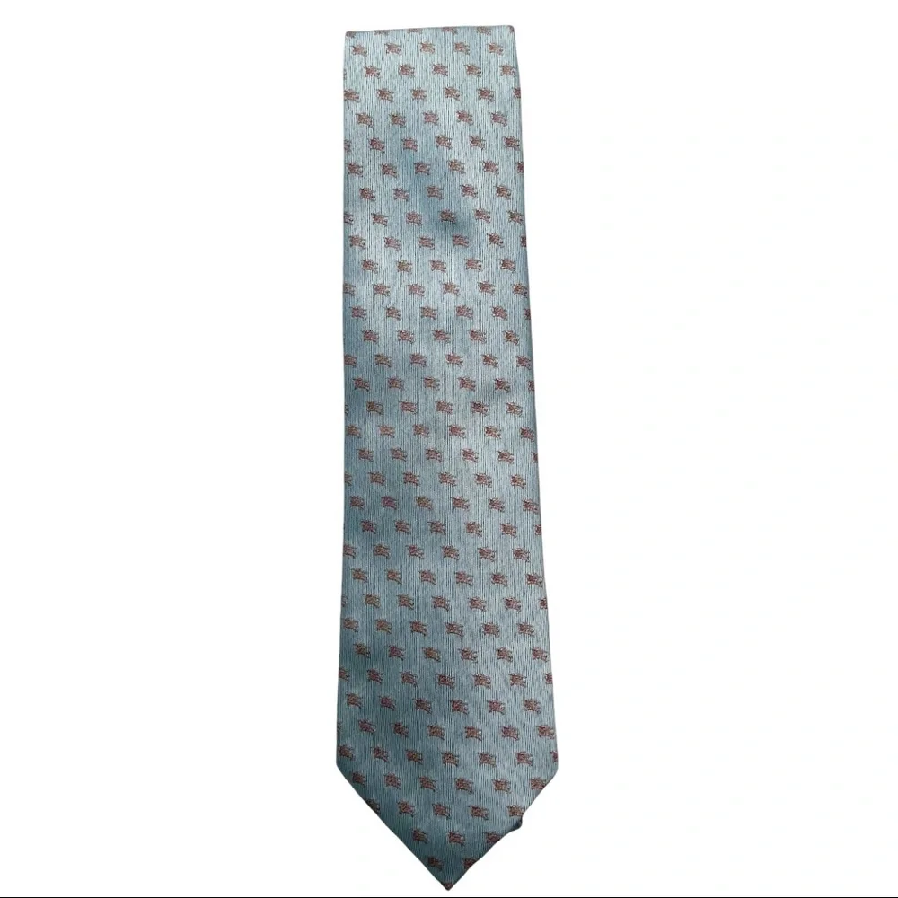 Burberry Equestrian Knight Silk Necktie - Picture 2 of 11